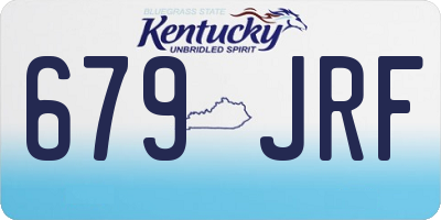 KY license plate 679JRF
