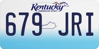 KY license plate 679JRI