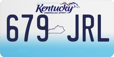 KY license plate 679JRL