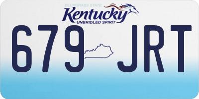 KY license plate 679JRT