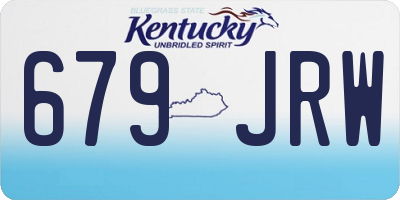 KY license plate 679JRW