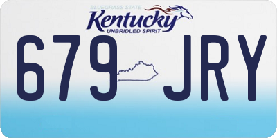 KY license plate 679JRY