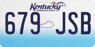 KY license plate 679JSB