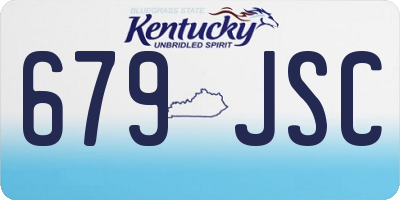 KY license plate 679JSC