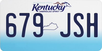 KY license plate 679JSH