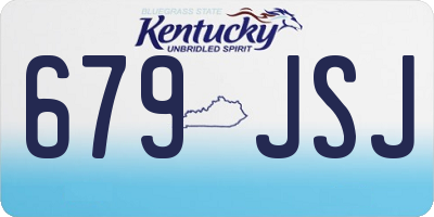KY license plate 679JSJ