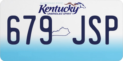 KY license plate 679JSP