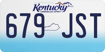 KY license plate 679JST