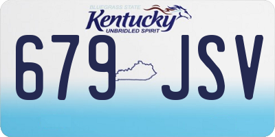 KY license plate 679JSV