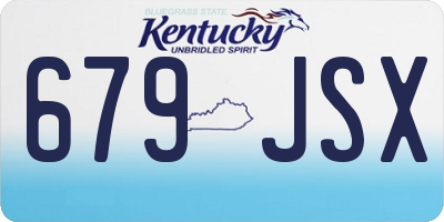KY license plate 679JSX