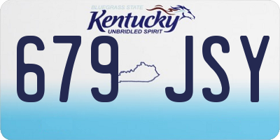 KY license plate 679JSY