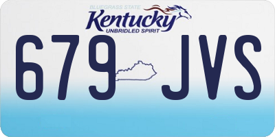 KY license plate 679JVS