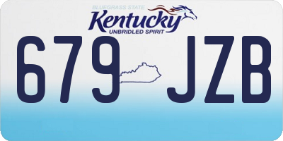 KY license plate 679JZB