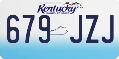 KY license plate 679JZJ