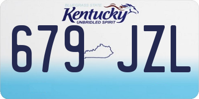 KY license plate 679JZL