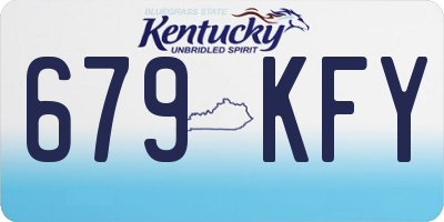 KY license plate 679KFY