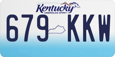 KY license plate 679KKW