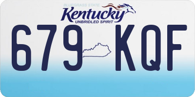 KY license plate 679KQF