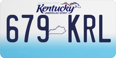 KY license plate 679KRL