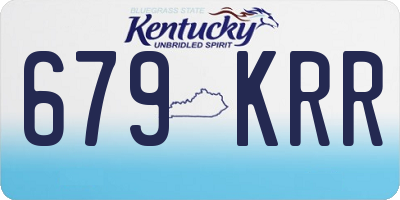 KY license plate 679KRR