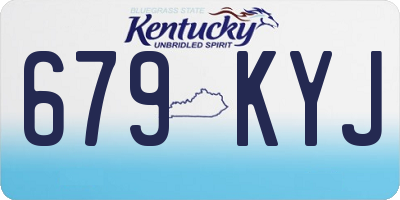 KY license plate 679KYJ