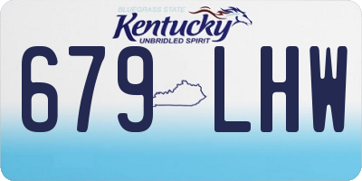 KY license plate 679LHW