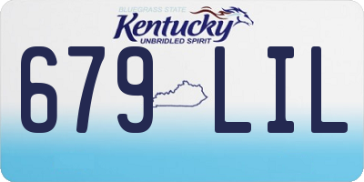 KY license plate 679LIL