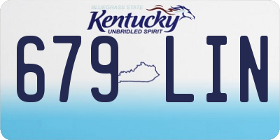 KY license plate 679LIN