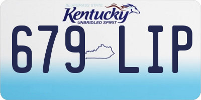 KY license plate 679LIP