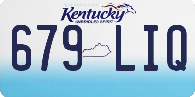 KY license plate 679LIQ
