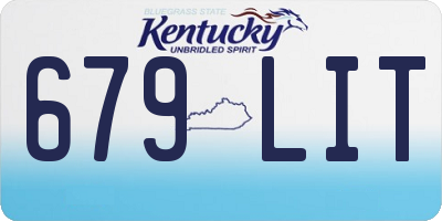 KY license plate 679LIT