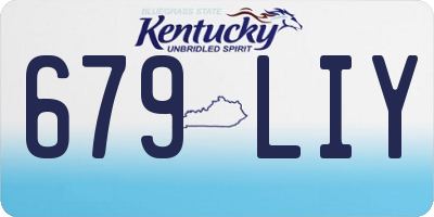 KY license plate 679LIY