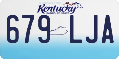KY license plate 679LJA