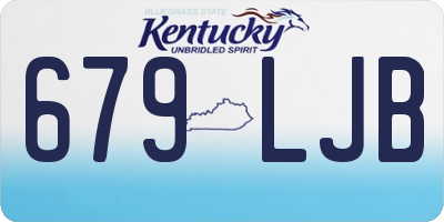 KY license plate 679LJB