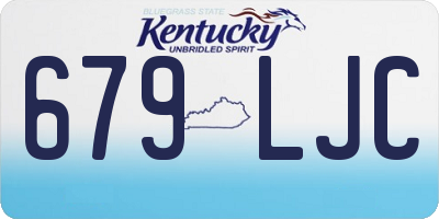 KY license plate 679LJC