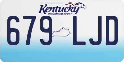 KY license plate 679LJD