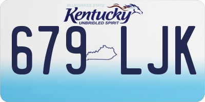 KY license plate 679LJK