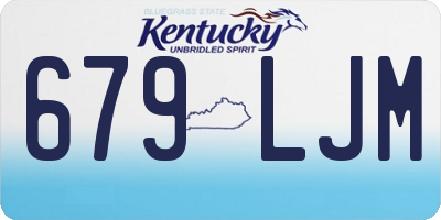 KY license plate 679LJM