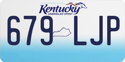 KY license plate 679LJP