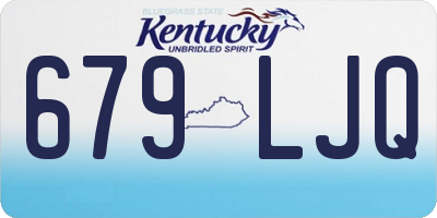 KY license plate 679LJQ