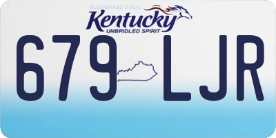 KY license plate 679LJR