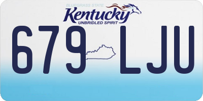 KY license plate 679LJU