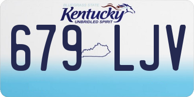 KY license plate 679LJV