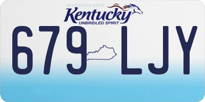 KY license plate 679LJY