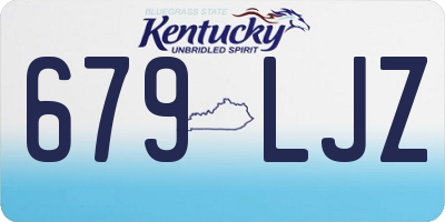 KY license plate 679LJZ