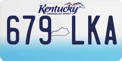 KY license plate 679LKA