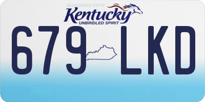 KY license plate 679LKD