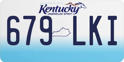 KY license plate 679LKI