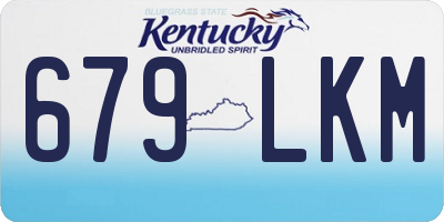 KY license plate 679LKM