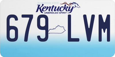 KY license plate 679LVM